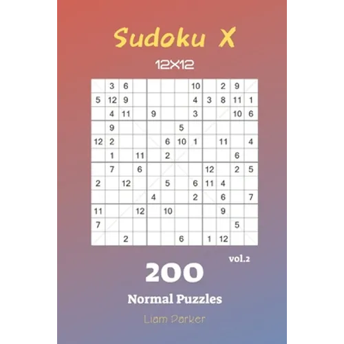 Sudoku X 12x12 - 200 Normal Puzzles vol.2