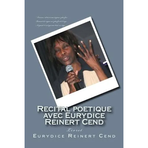 Recital poetique avec Eurydice Reinert Cend: Livret