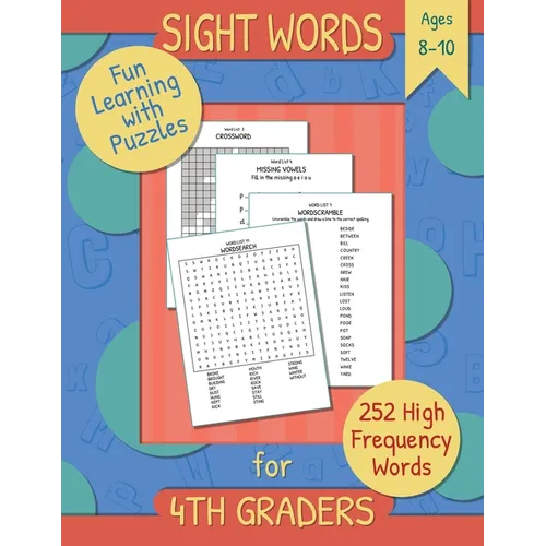 Sight Words for 4th Graders: Fun and Easy Way to Learn High Frequency Words using Puzzles.