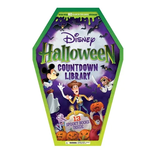 Disney: Halloween Countdown Library: With 13 Spooky Stories and 80 Glow-In-The-Dark Stickers