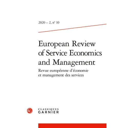 European Review of Service Economics and Management