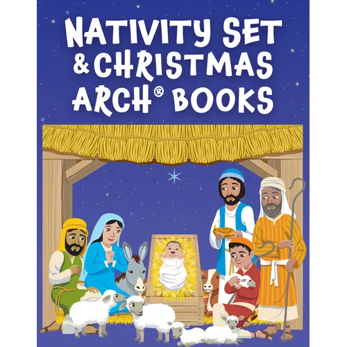 Nativity Set with Christmas Arch Books