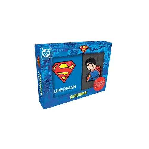 DC Comics: Superman Tiny Book and Pin Set