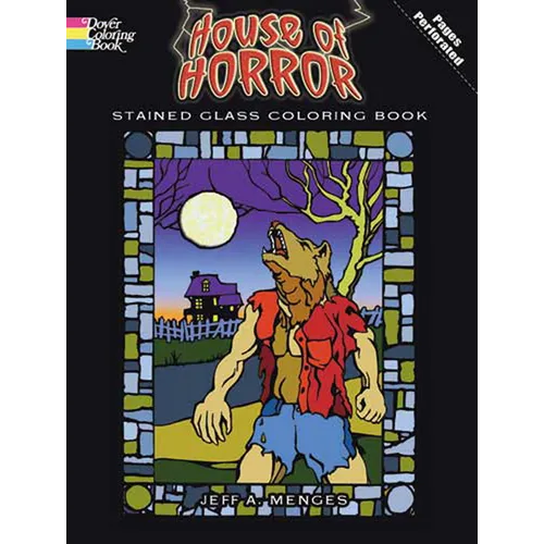 House of Horror Stained Glass Coloring Book