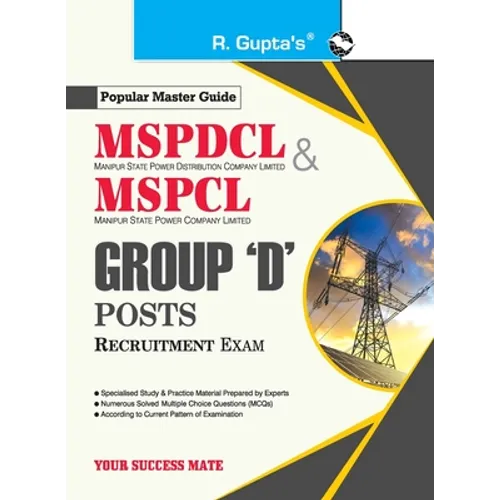 Mspdcl/Mspcl: Group 'D' Recruitment Exam Guide