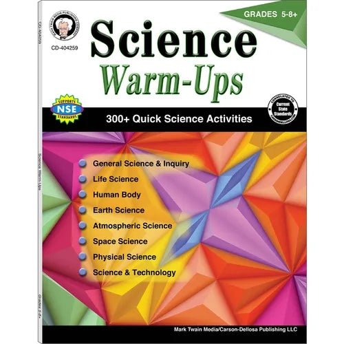 Science Warm-Ups, Grades 5-8