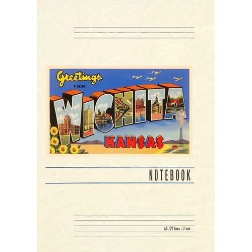 Vintage Lined Notebook Greetings from Wichita