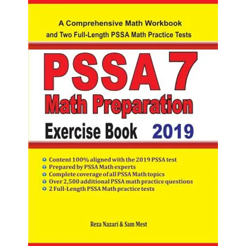 PSSA 7 Math Preparation Exercise Book: A Comprehensive Math Workbook and Two Full-Length PSSA 7 Math Practice Tests