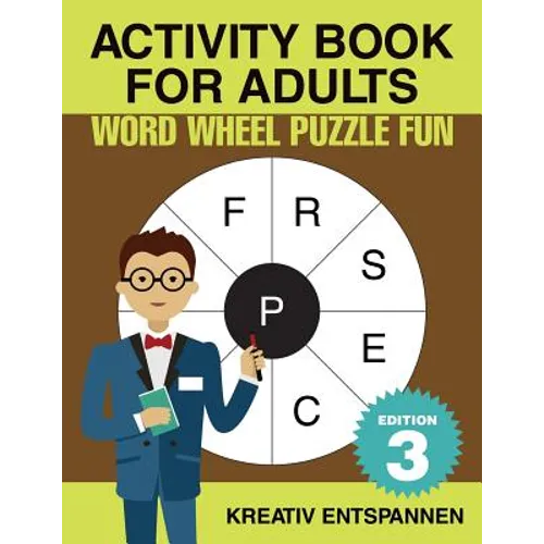 Activity Book for Adults - Word Wheel Puzzle Fun Edition 3