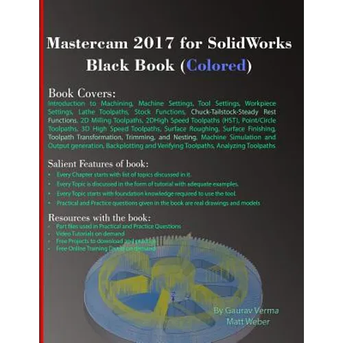 Mastercam 2017 for SolidWorks Black Book (Colored)