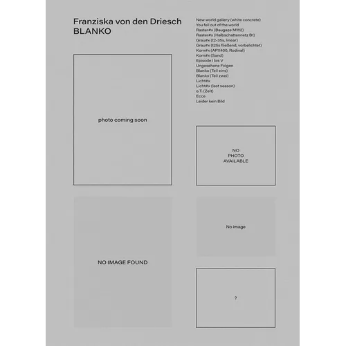Franziska Von Den Driesch: Blanko
