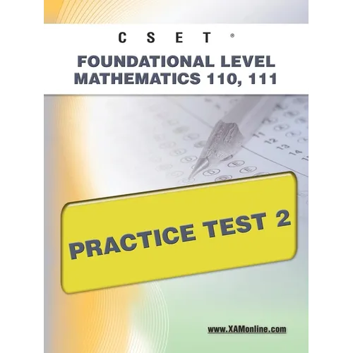 Cset Foundational Level Mathematics 110, 111 Practice Test 2